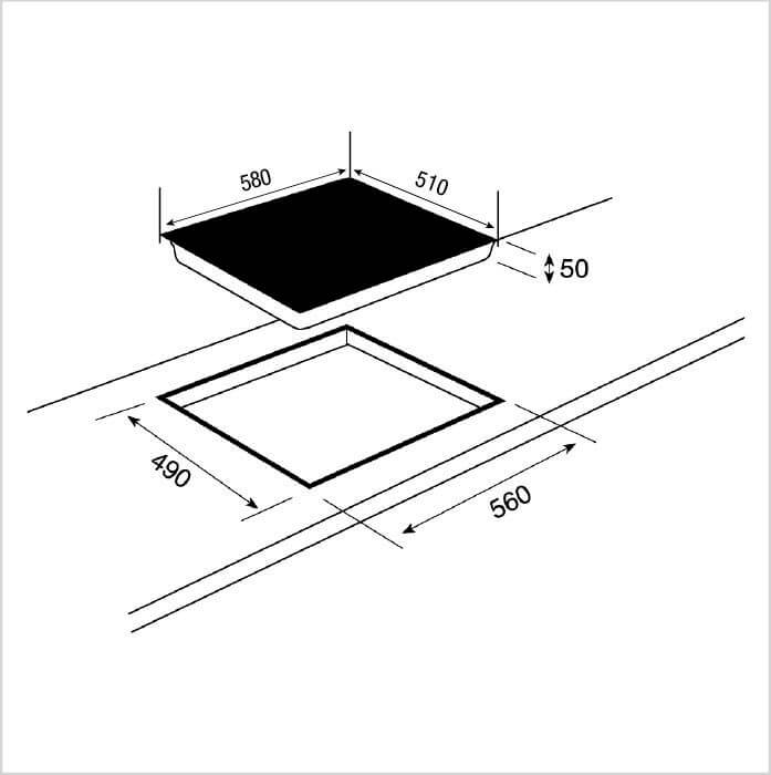 Masszeichnung FORS IKT 604 S ER
