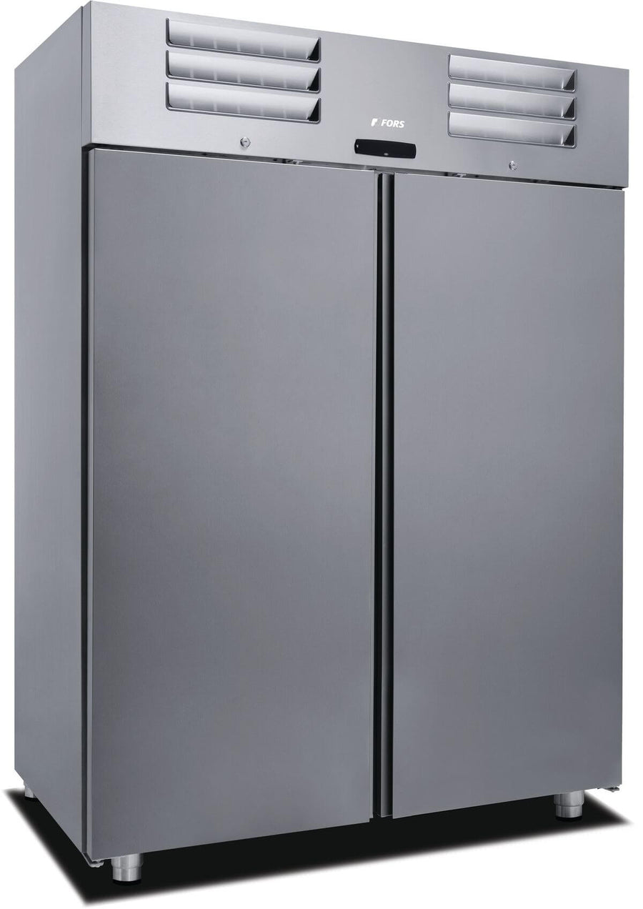 FORS Gastronomie-Gefrierschrank doppelte Volltür Edelstahl GN 2/1 DGFV 1400 ES