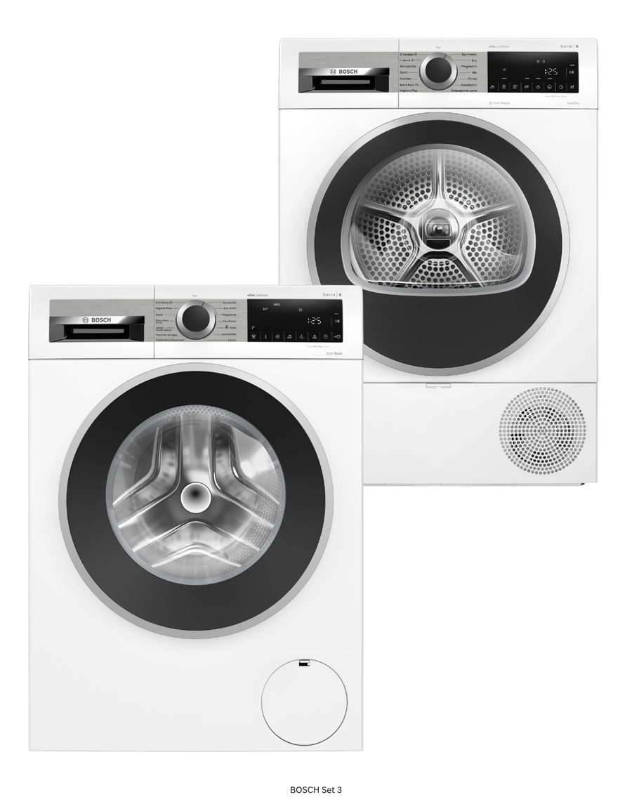 Bosch Waschset WGG244ZECH und WQG233DECH