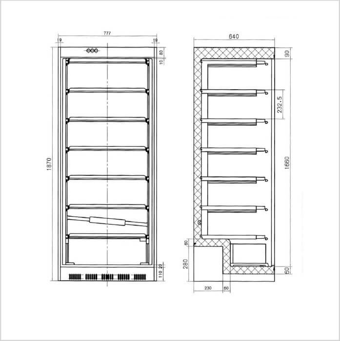 FORS Gastronomie-Gefrierschrank Volltür weiss GN 2/1 GUFS 6000 W