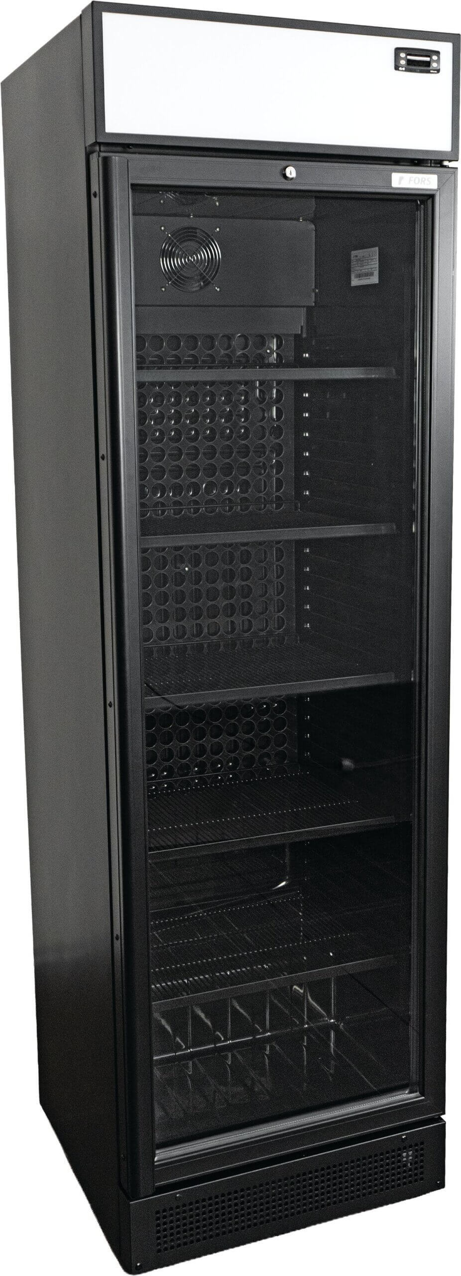 FORS Getränke-Kühlschrank Glastür/Display schwarz BCDV 4000 NG