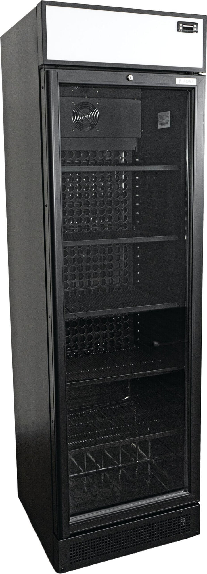FORS Getränke-Kühlschrank Glastür/Display schwarz BCDV 4000 NG