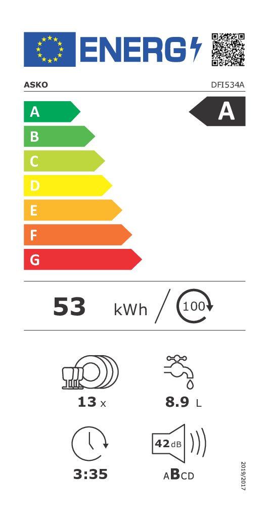Energieetikette ASKO DFI 534A, Energieeffizienzklasse A
