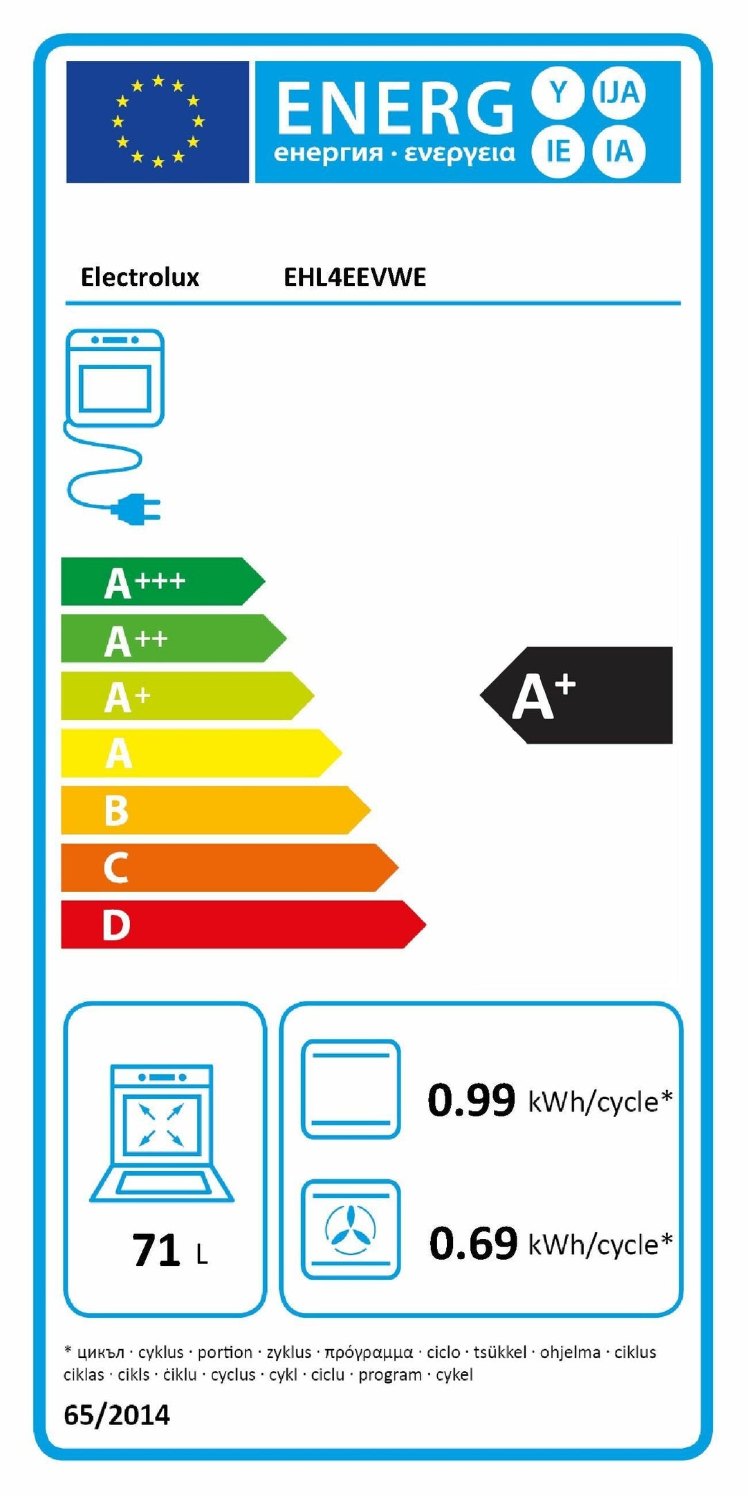 Electrolux Einbauherd EHL4EEVWE und EHL4EEVSW
