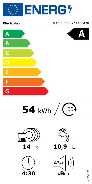 Electrolux Geschirrspüler GA60VIEEV und GA60VIEEVX