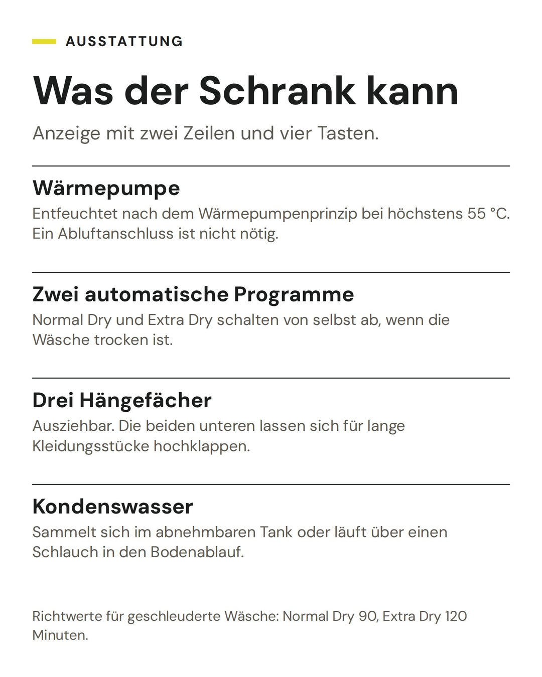 ASKO Trockenschrank DC7784HP.W: Wärmepumpe, Zwei automatische Programme, Drei Hängefächer, Kondenswasser