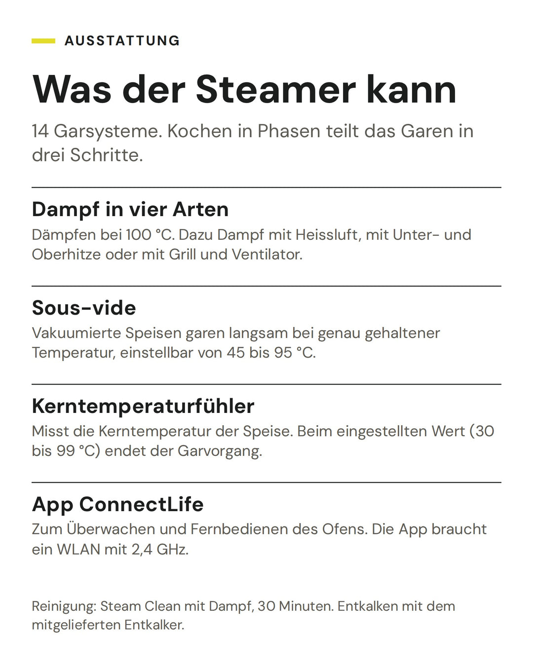 ASKO Kombisteamer OCS 24 BGH: Dampf in vier Arten, Sous-vide, Kerntemperaturfühler, App ConnectLife