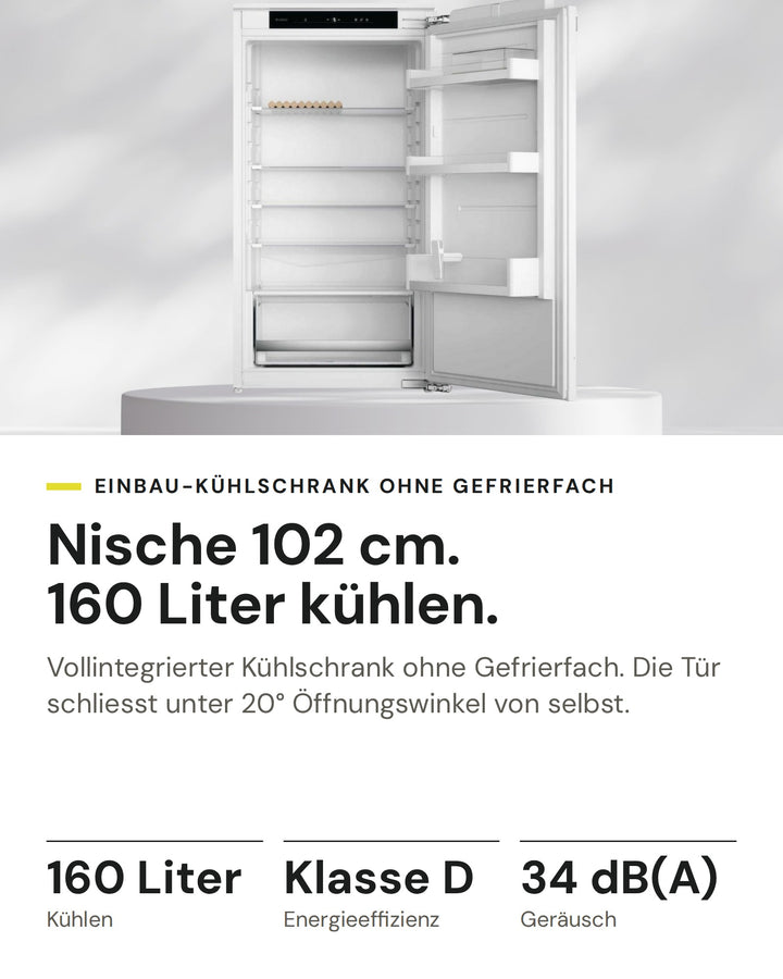 ASKO Kühlschrank R 31042 EI auf einen Blick: Kühlen 160 Liter, Energieeffizienz Klasse D, Geräusch 34 dB(A)