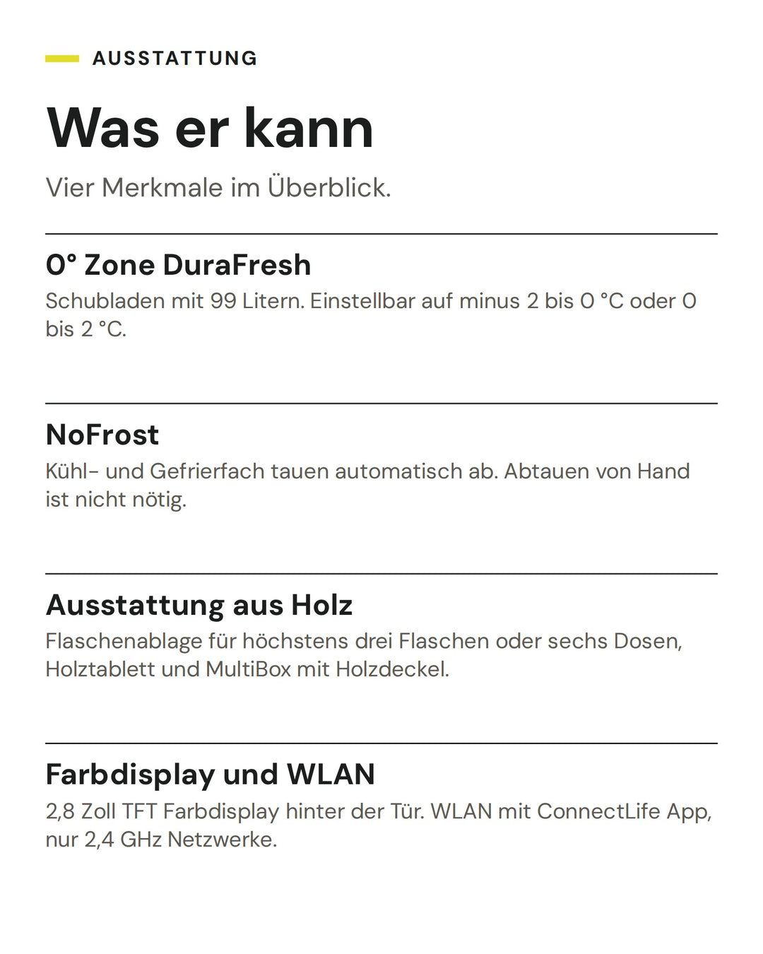ASKO Kühlschrank RBB 576 DND 1: 0° Zone DuraFresh, NoFrost, Ausstattung aus Holz, Farbdisplay und WLAN