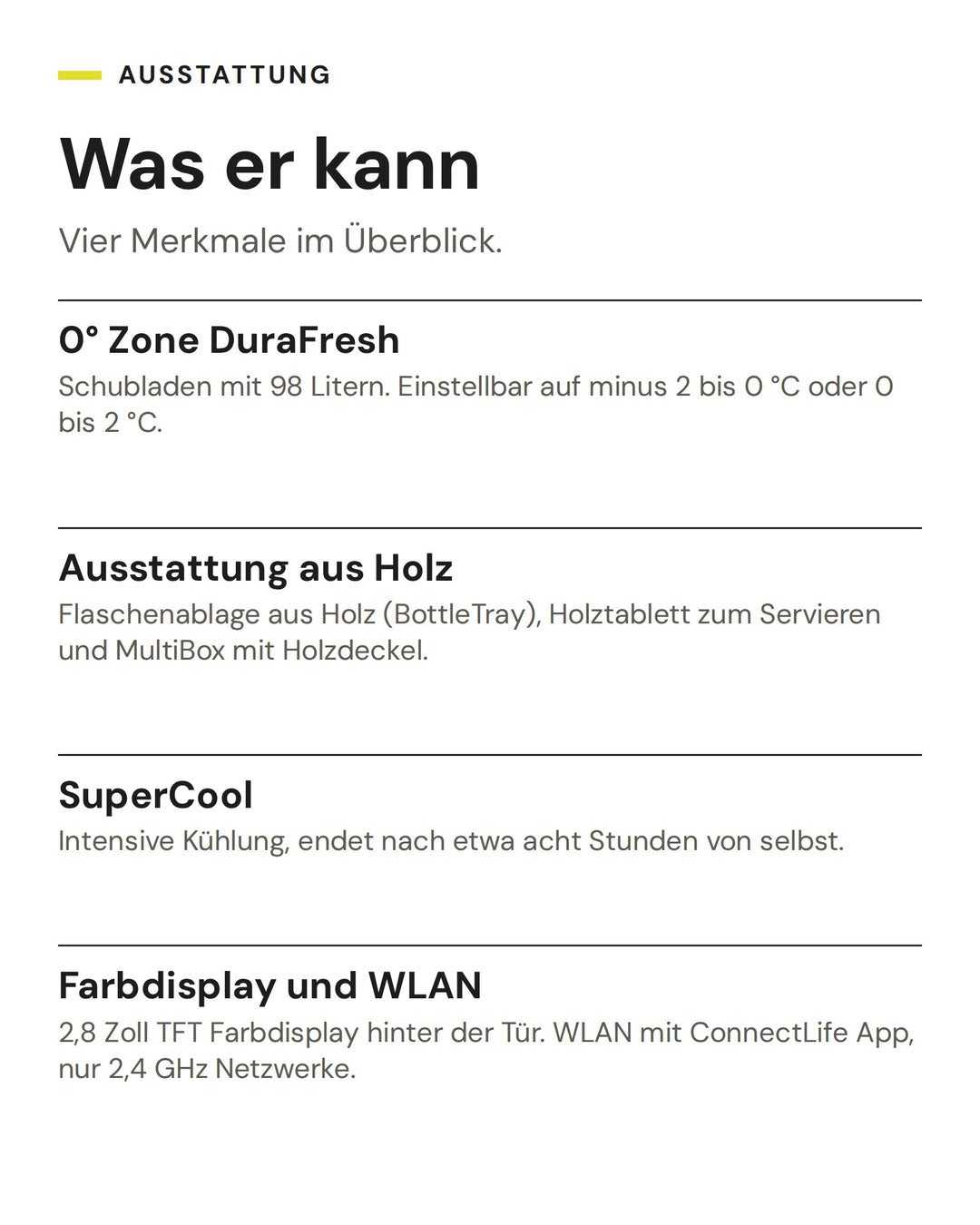 ASKO Kühlschrank RBR 576 DNC 1: 0° Zone DuraFresh, Ausstattung aus Holz, SuperCool, Farbdisplay und WLAN