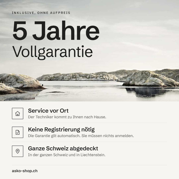 5 Jahre Garantie inklusive