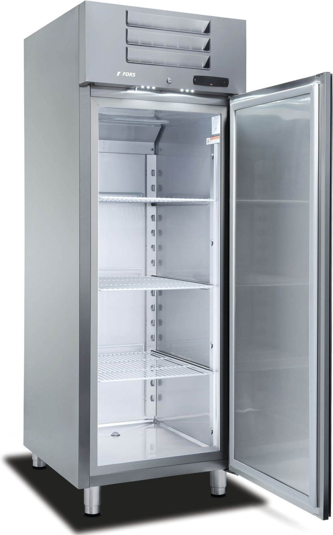 FORS Gastronomie-Kühlschrank Volltür Edelstahl GN 2/1 GCV 700 ES